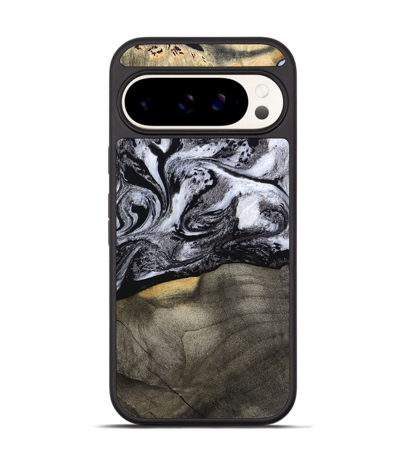 Pixel 9 Wood Phone Case - Yaritza (Black & White, 794949)