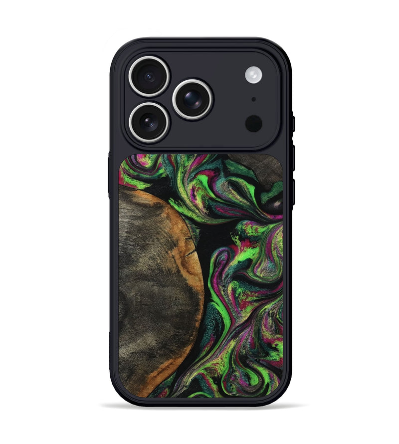 iPhone 17 Pro Wood Phone Case - Adella (Green, 795074)