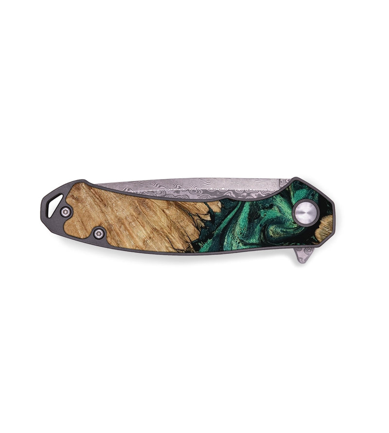 EDC Wood Pocket Knife - Amaris (Green, 795082)
