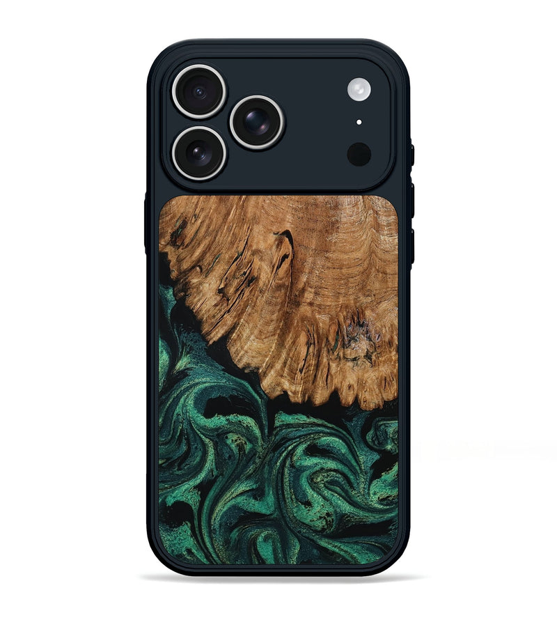 iPhone 17 Pro Max Wood Phone Case - Meyer (Green, 795084)