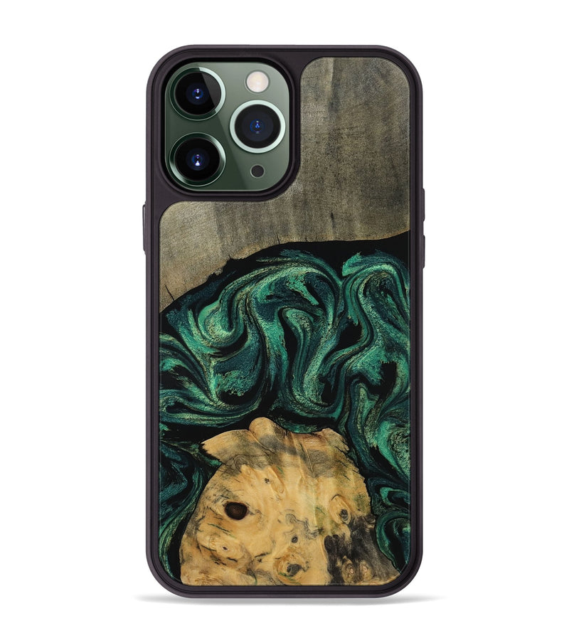 iPhone 13 Pro Max Wood Phone Case - Ronin (Green, 795085)