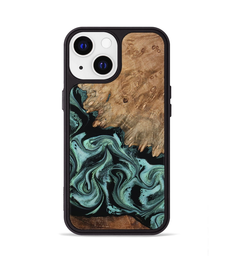 iPhone 13 Wood Phone Case - Sage (Green, 795086)