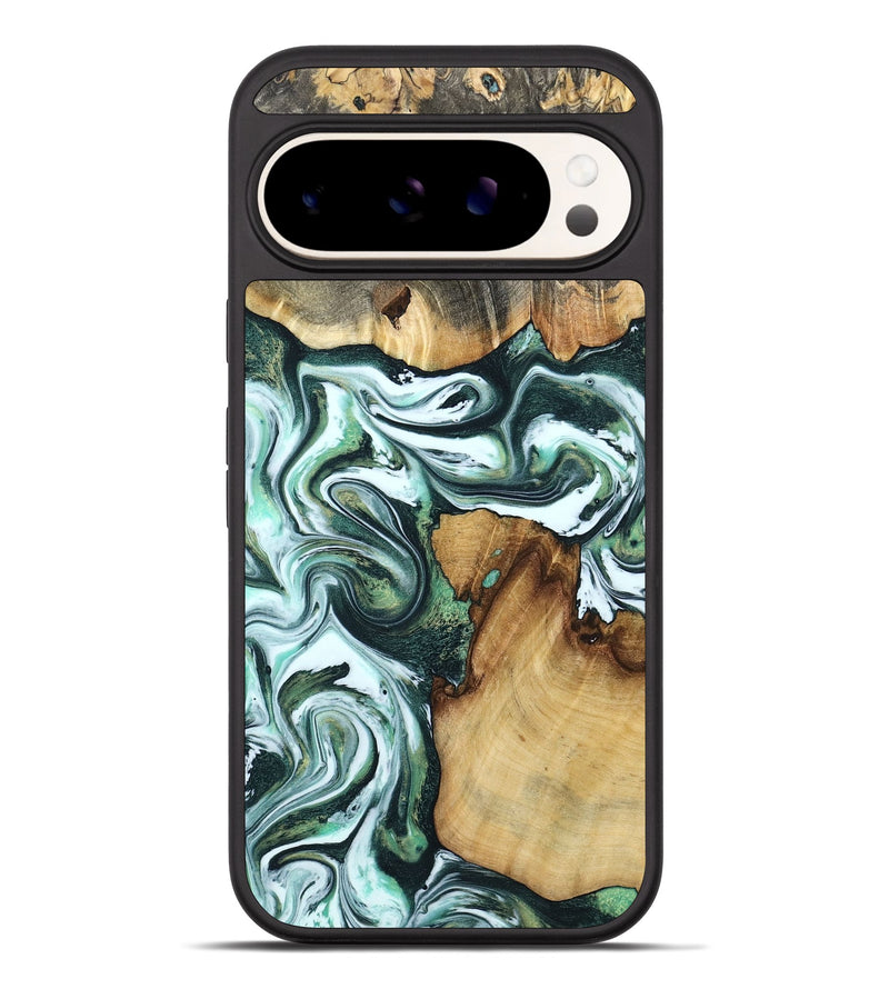 Pixel 10 Pro XL Wood Phone Case - Belle (Green, 795090)