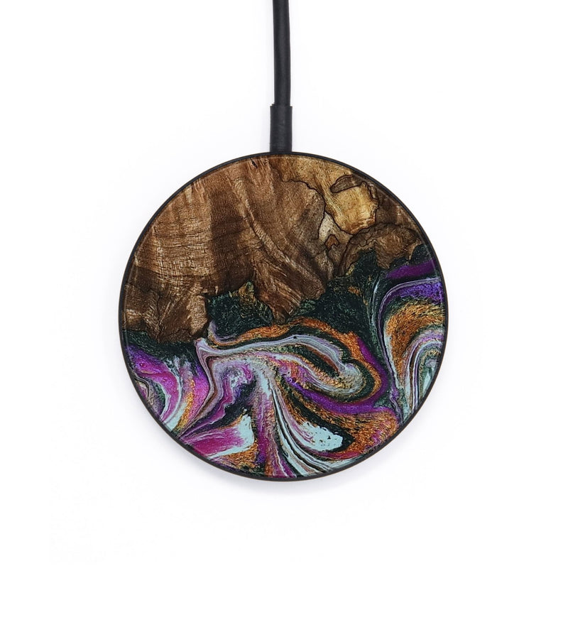 Circle Wood Wireless Charger - Dorris (Green, 795091)