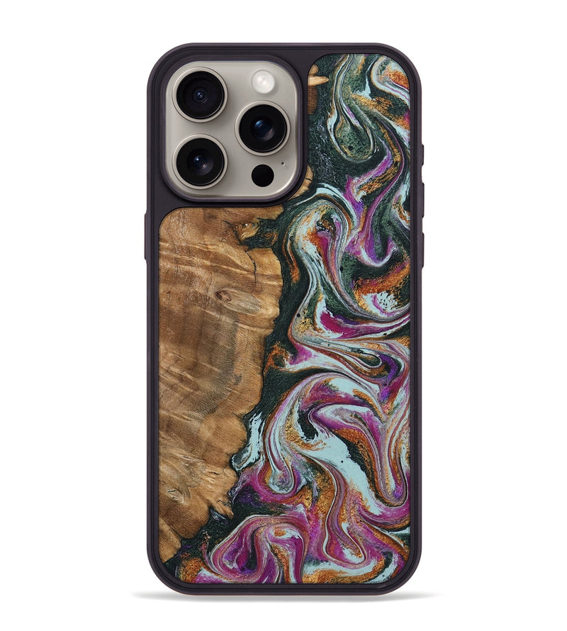 iPhone 15 Pro Max Wood Phone Case - Tamie (Green, 795092)