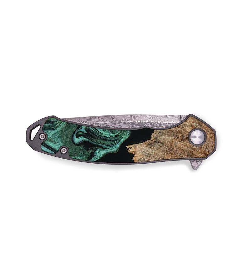 EDC Wood Pocket Knife - Case (Green, 795095)