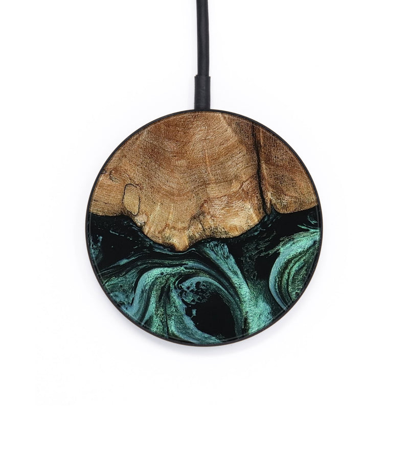 Circle Wood Wireless Charger - Doyle (Green, 795096)
