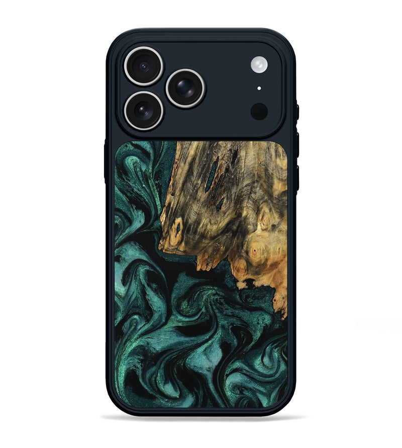 iPhone 17 Pro Max Wood Phone Case - Samira (Green, 795103)