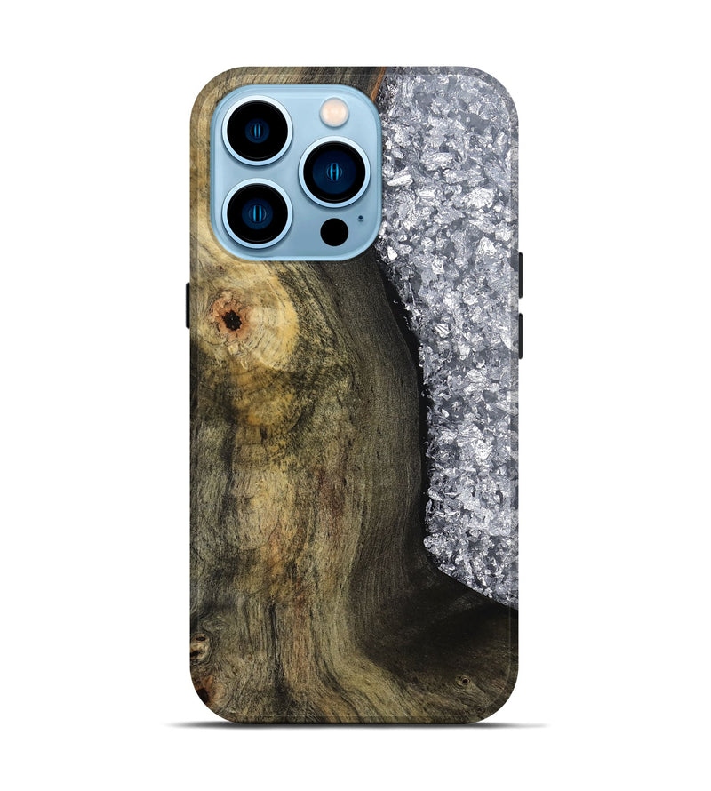 iPhone 14 Pro Wood Live Edge Phone Case - Dennis (Wood Burl, 795113)