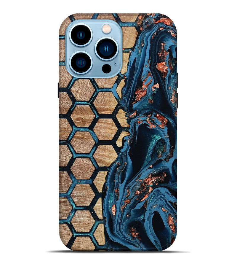 iPhone 14 Pro Max Wood Live Edge Phone Case - Clem (Pattern, 795120)