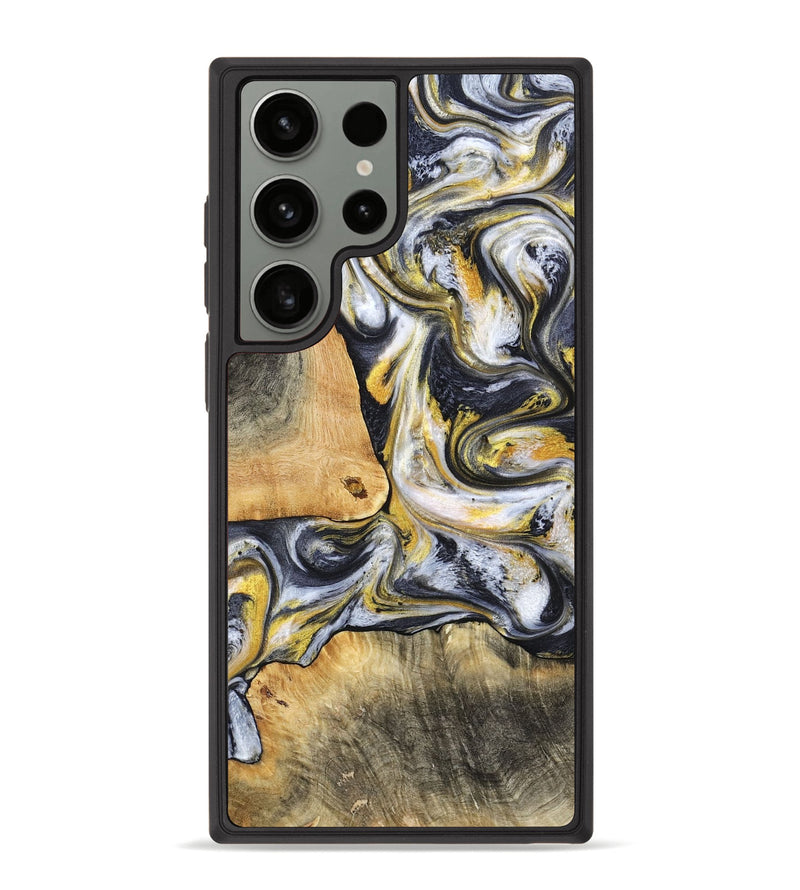 Galaxy S23 Ultra Wood Phone Case - Lu (Black & White, 795236)