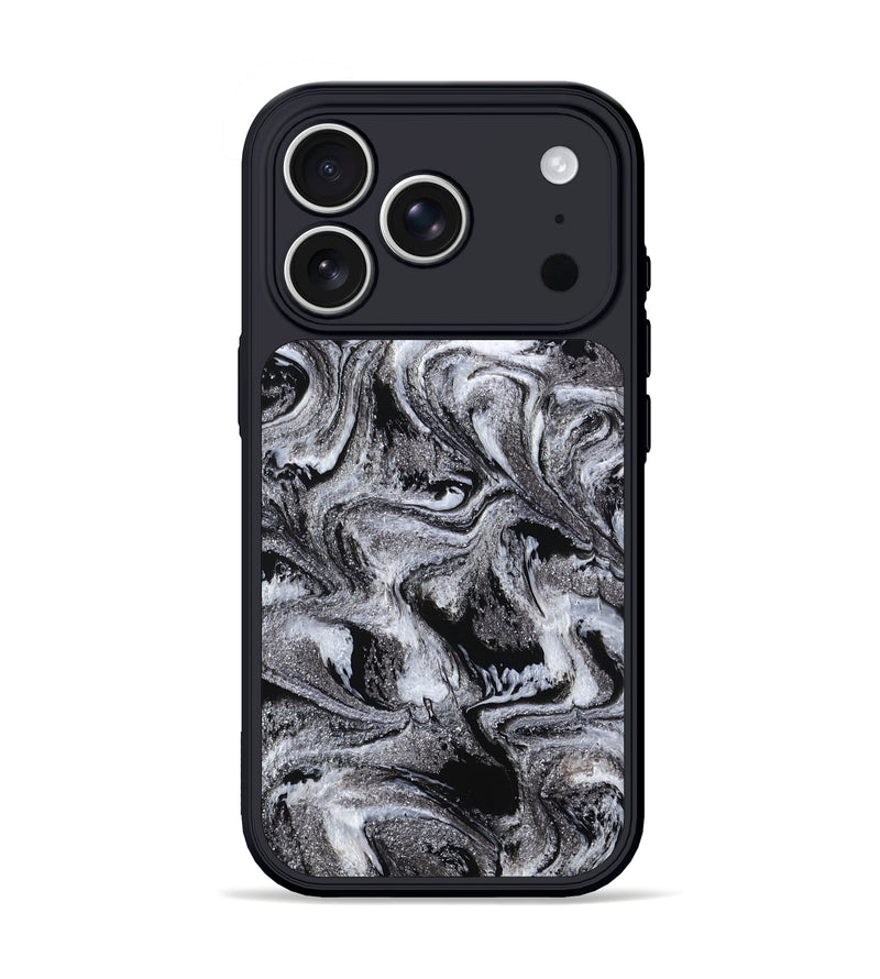 iPhone 17 Pro ResinArt Phone Case - April (Black & White, 795237)