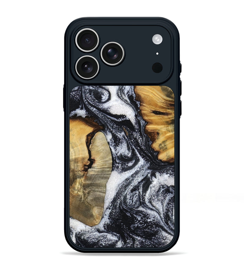 iPhone 17 Pro Max Wood Phone Case - Freyja (Black & White, 795266)