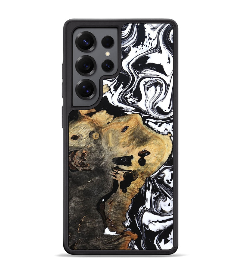 Galaxy S25 Ultra Wood Phone Case - Tatyana (Black & White, 795267)