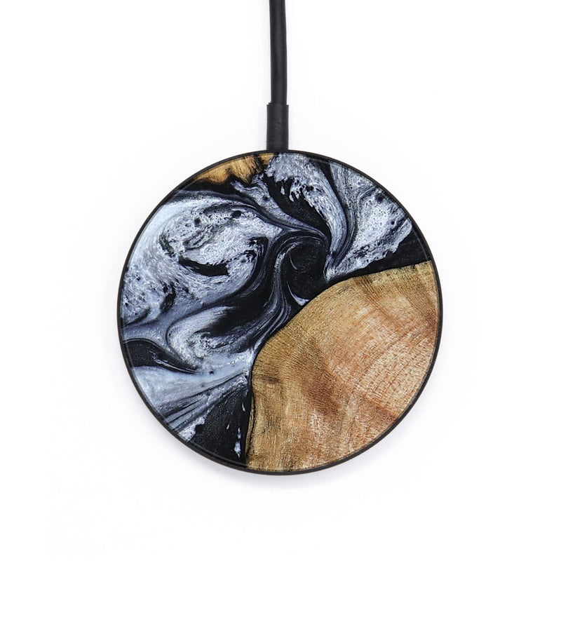 Circle Wood Wireless Charger - Stefan (Black & White, 795270)