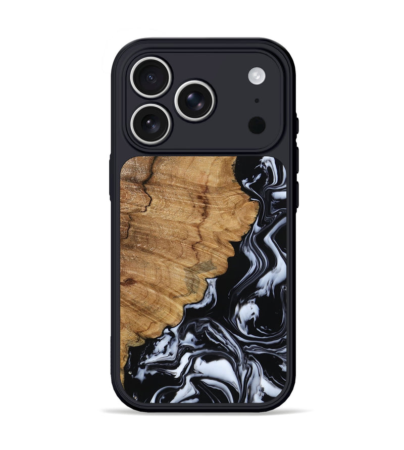 iPhone 17 Pro Wood Phone Case - Buster (Black & White, 795272)