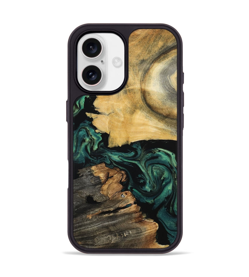 iPhone 17 Wood Phone Case - Quiana (Green, 795352)