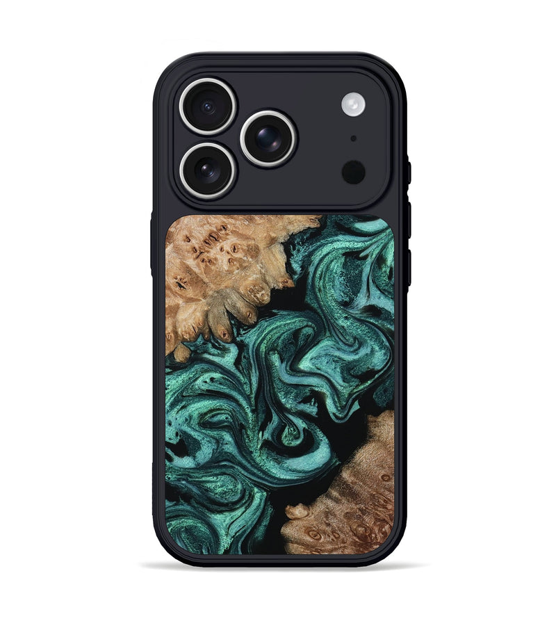 iPhone 17 Pro Wood Phone Case - Tamiko (Green, 795354)