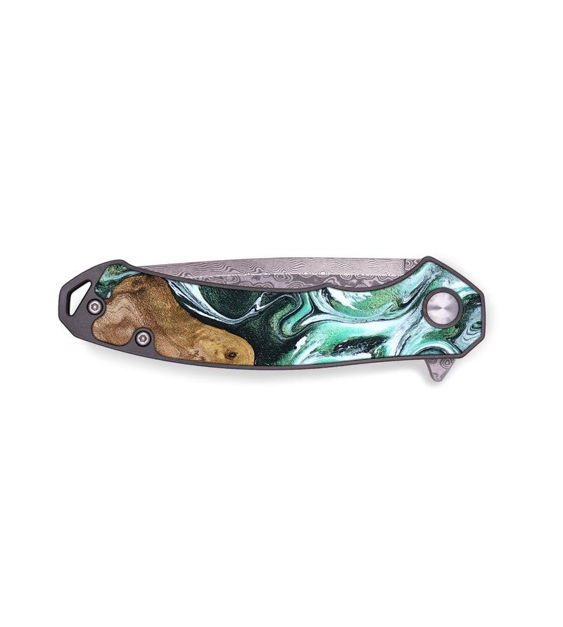 EDC Wood Pocket Knife - Reta (Green, 795357)