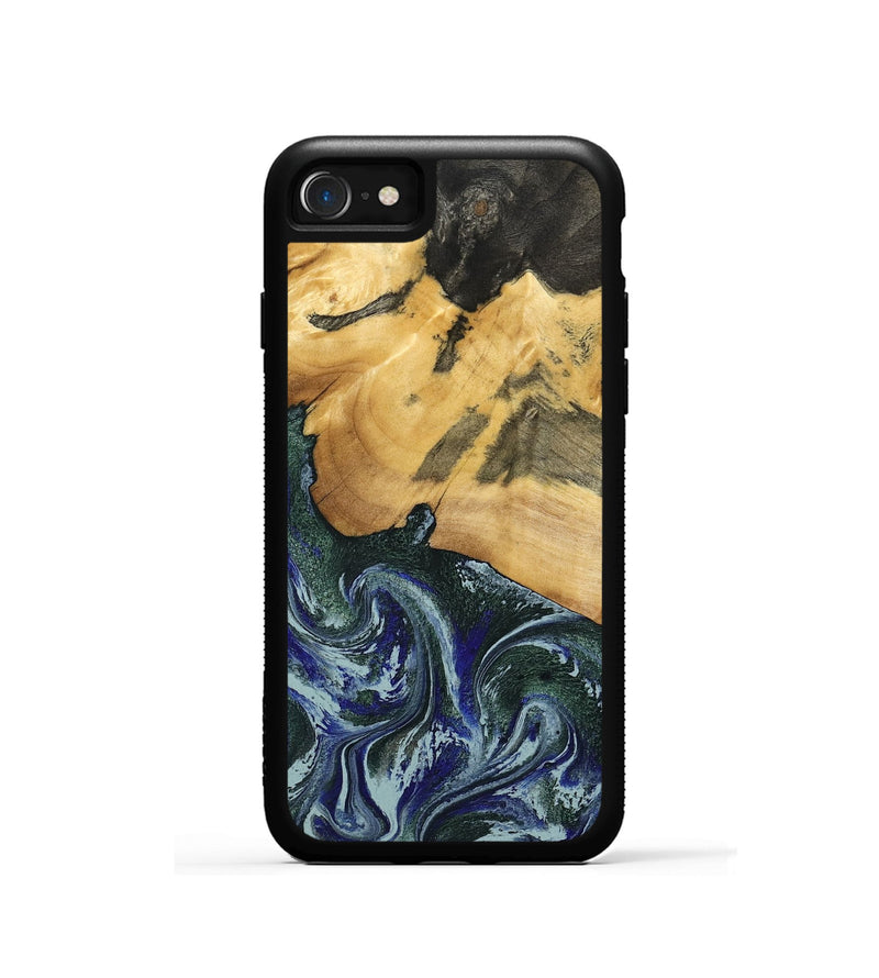 iPhone SE Wood Phone Case - Leann (Green, 795360)