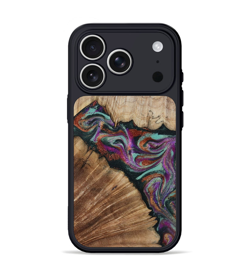 iPhone 17 Pro Wood Phone Case - Lamar (Green, 795362)