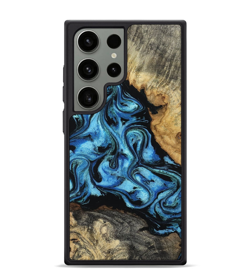 Galaxy S24 Ultra Wood Phone Case - Yazmin (Blue, 795367)