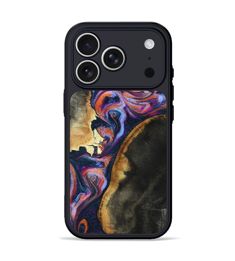 iPhone 17 Pro Wood Phone Case - Lilia (Blue, 795368)