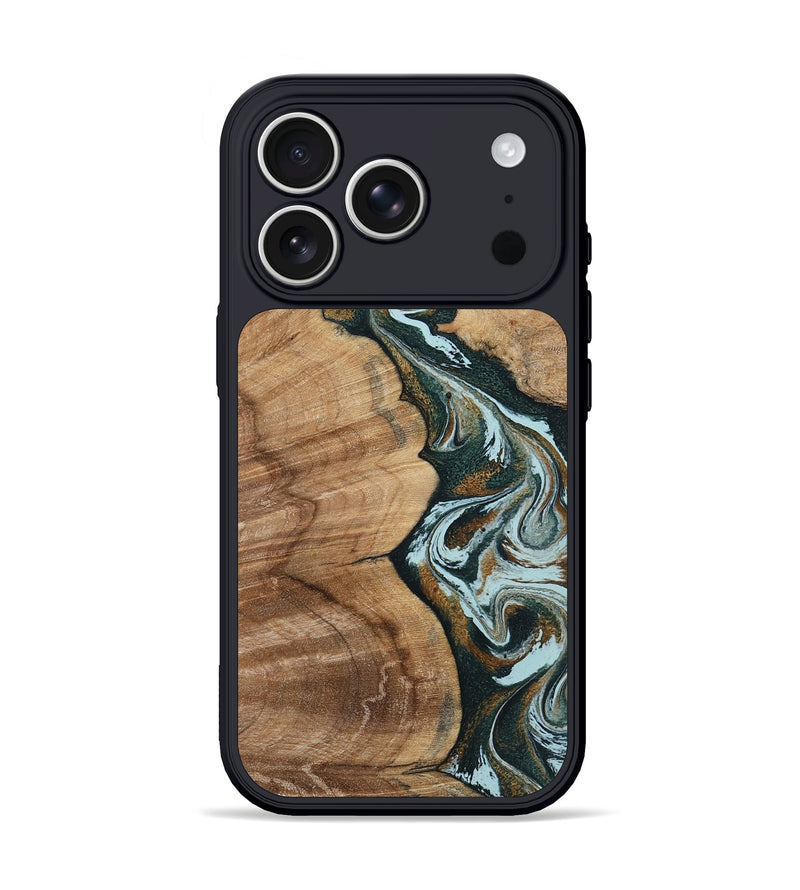 iPhone 17 Pro Wood Phone Case - Luciano (Green, 795381)