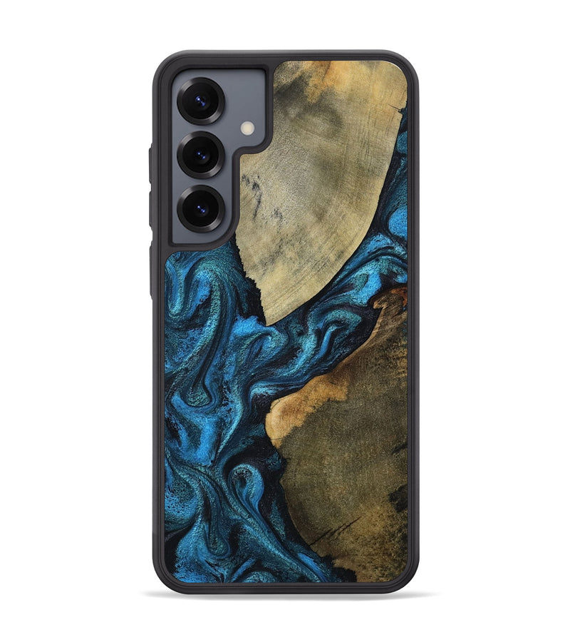 Galaxy S25 Plus Wood Phone Case - Kaleigh (Blue, 795387)