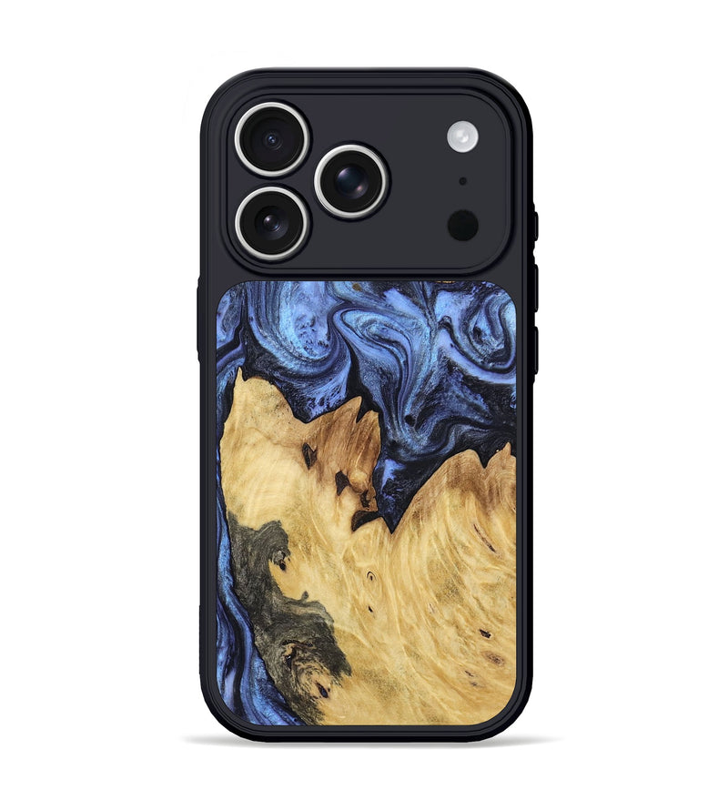 iPhone 17 Pro Wood Phone Case - Adelia (Blue, 795392)