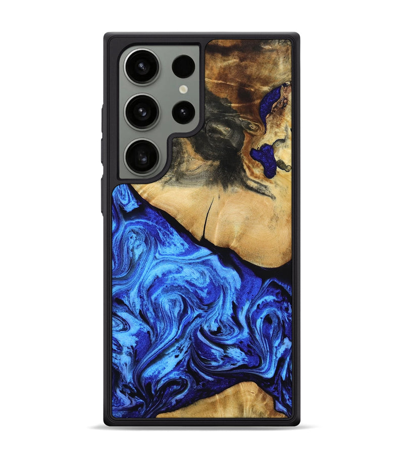 Galaxy S24 Ultra Wood Phone Case - Mitch (Blue, 795397)