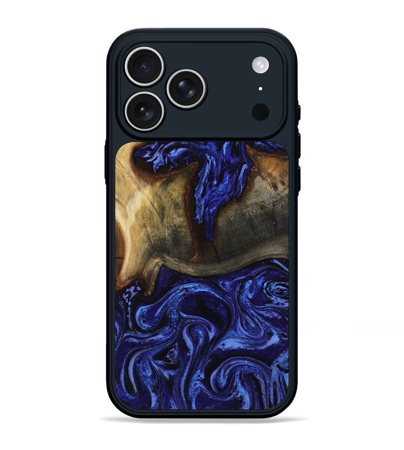 iPhone 17 Pro Max Wood Phone Case - Zane (Blue, 795398)
