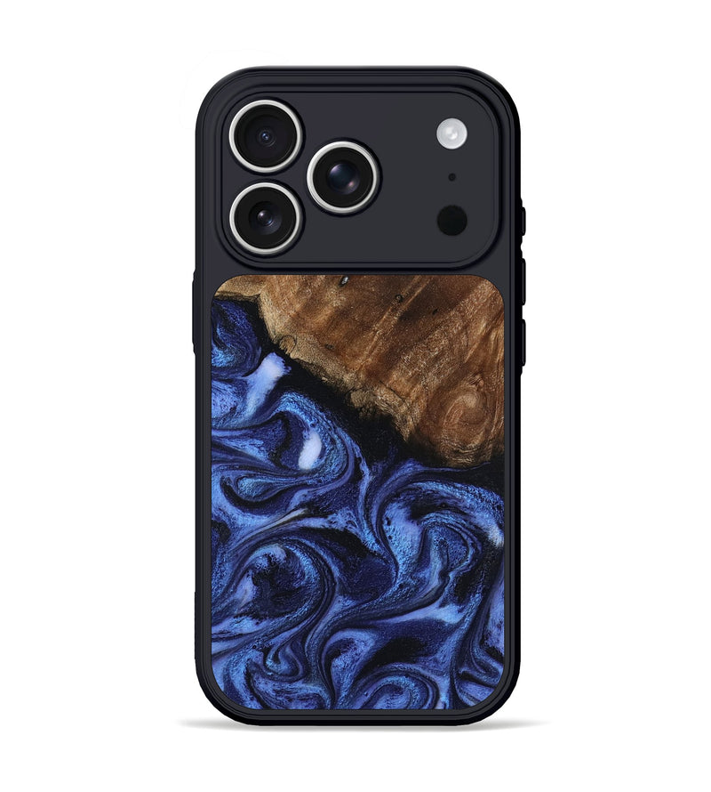 iPhone 17 Pro Wood Phone Case - Camron (Blue, 795400)