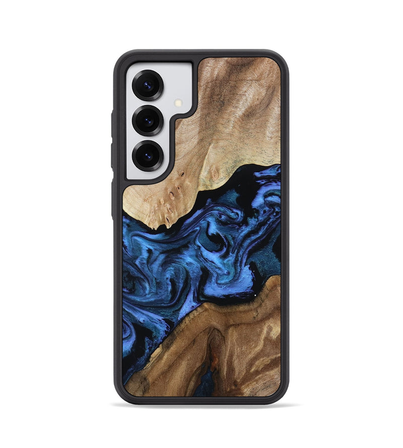 Galaxy S25 Wood Phone Case - Bria (Blue, 795402)