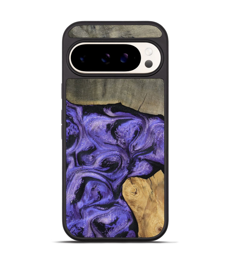 Pixel 9 Wood Phone Case - Cloyd (Purple, 795416)