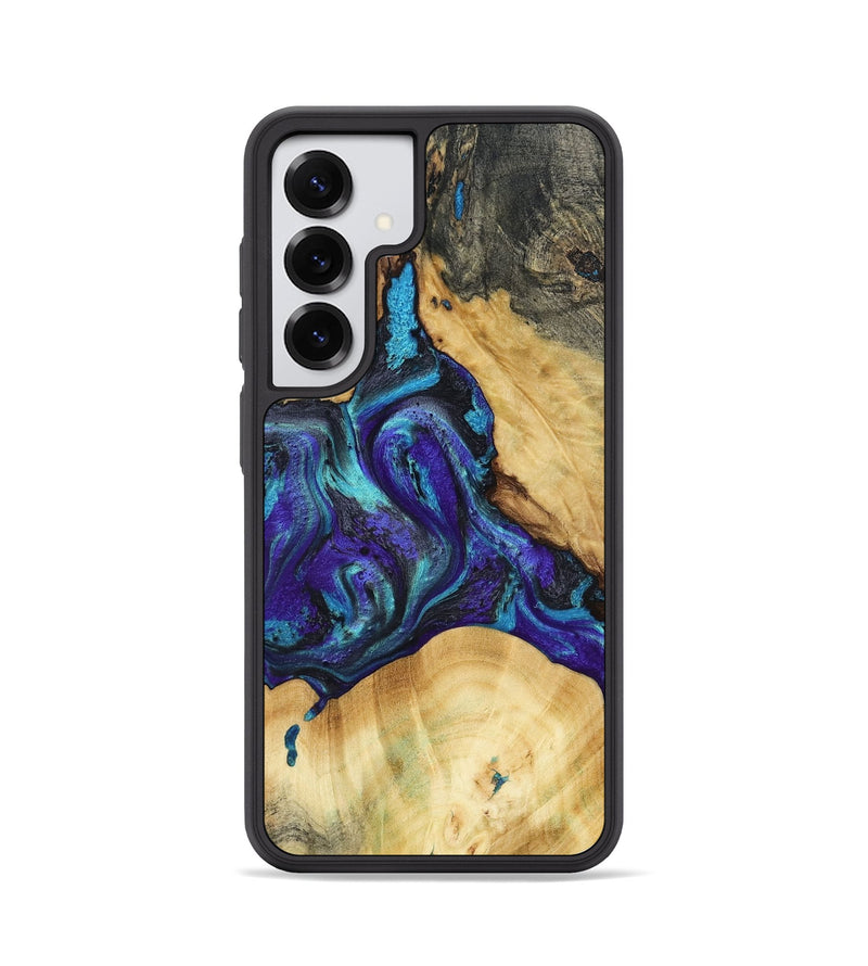 Galaxy S25 Wood Phone Case - Noreen (Blue, 795417)