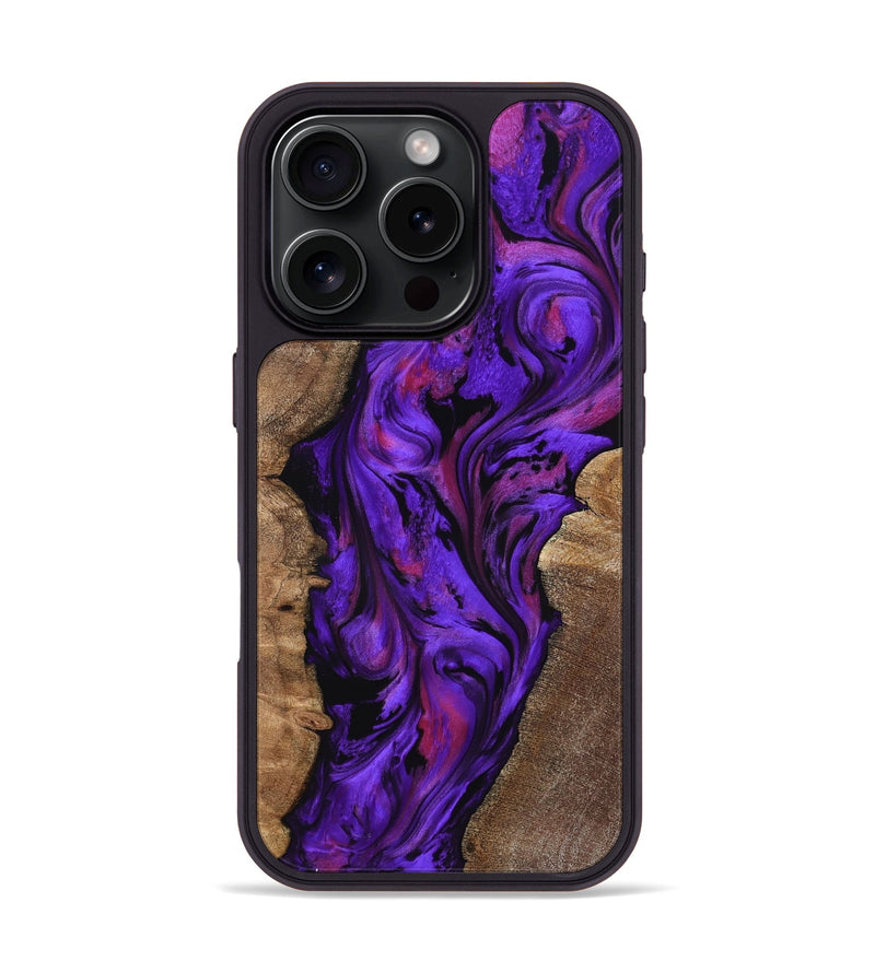 iPhone 16 Pro Wood Phone Case - Kane (Purple, 795421)