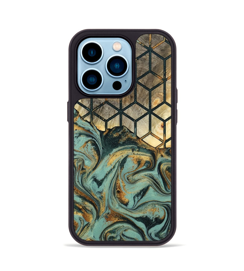 iPhone 14 Pro Wood Phone Case - Sloane (Pattern, 795477)