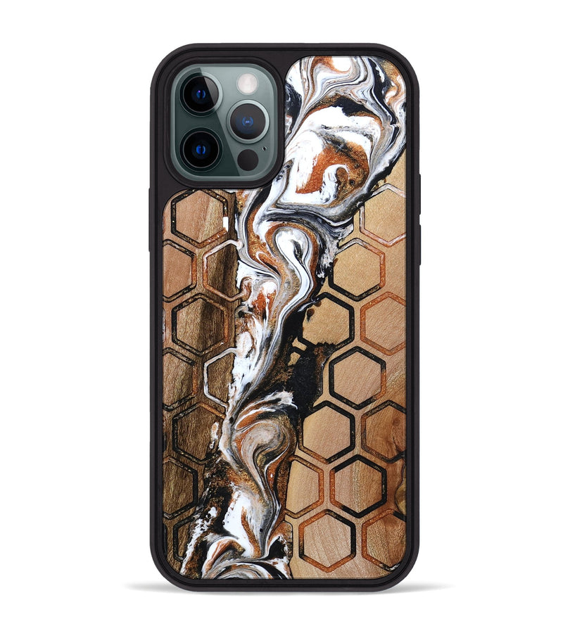 iPhone 12 Pro Max Wood Phone Case - Tierra (Pattern, 795480)
