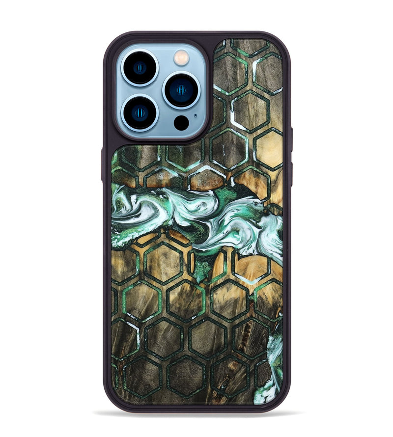 iPhone 14 Pro Max Wood Phone Case - Leda (Pattern, 795487)