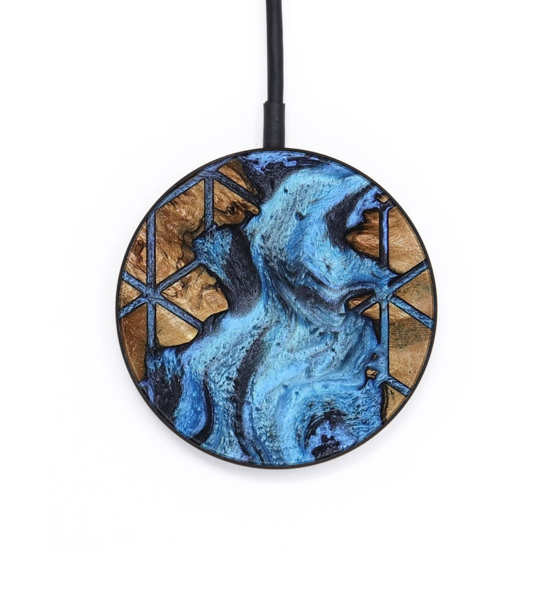 Circle Wood Wireless Charger - Idella (Pattern, 795490)