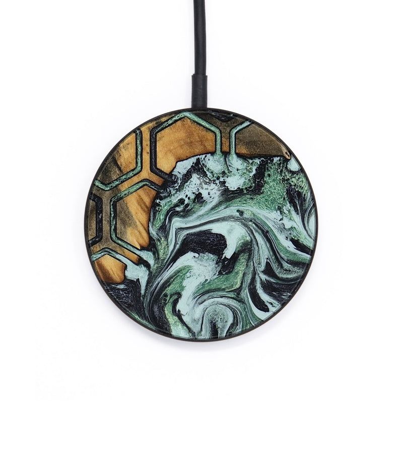 Circle Wood Wireless Charger - Jenni (Pattern, 795495)