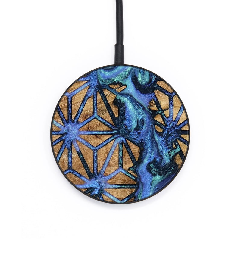 Circle Wood Wireless Charger - Laverne (Pattern, 795497)