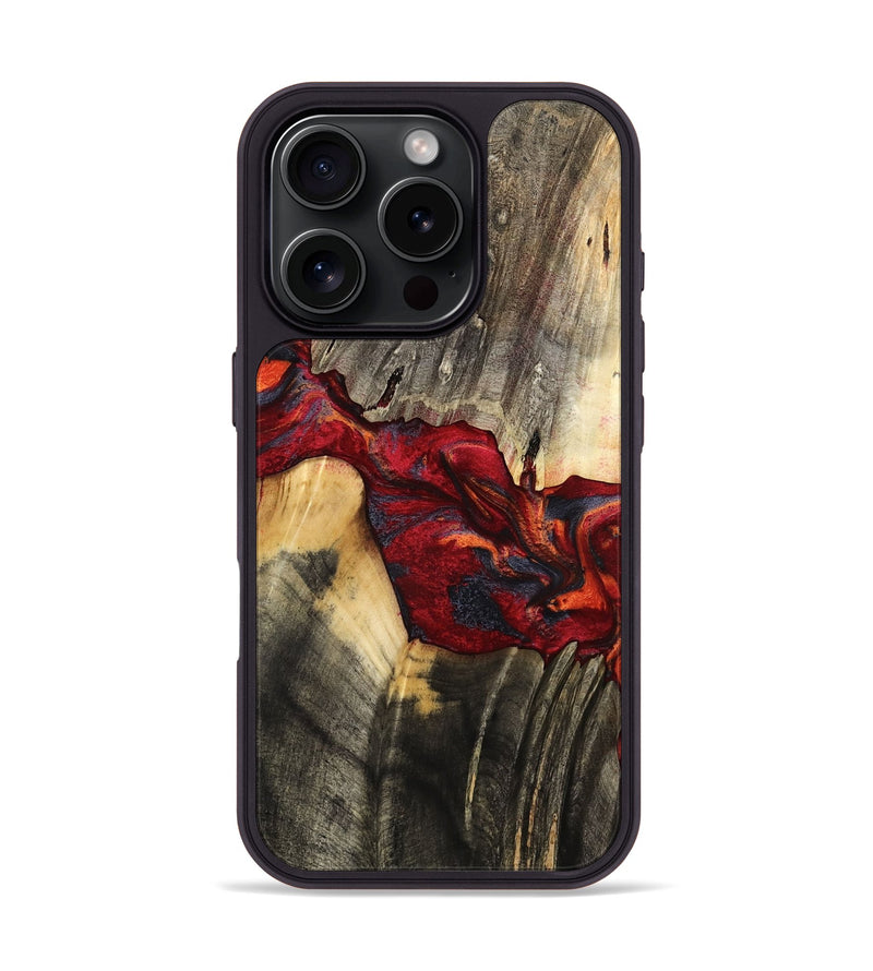 iPhone 16 Pro Wood Phone Case - Ruth (Red, 795512)