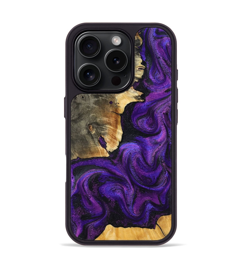 iPhone 16 Pro Wood Phone Case - Dimitri (Purple, 795524)