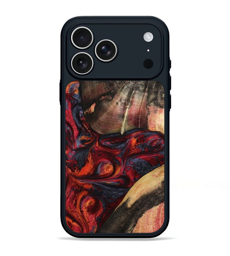 iPhone 17 Pro Max Wood Phone Case - Tiara (Red, 795529)