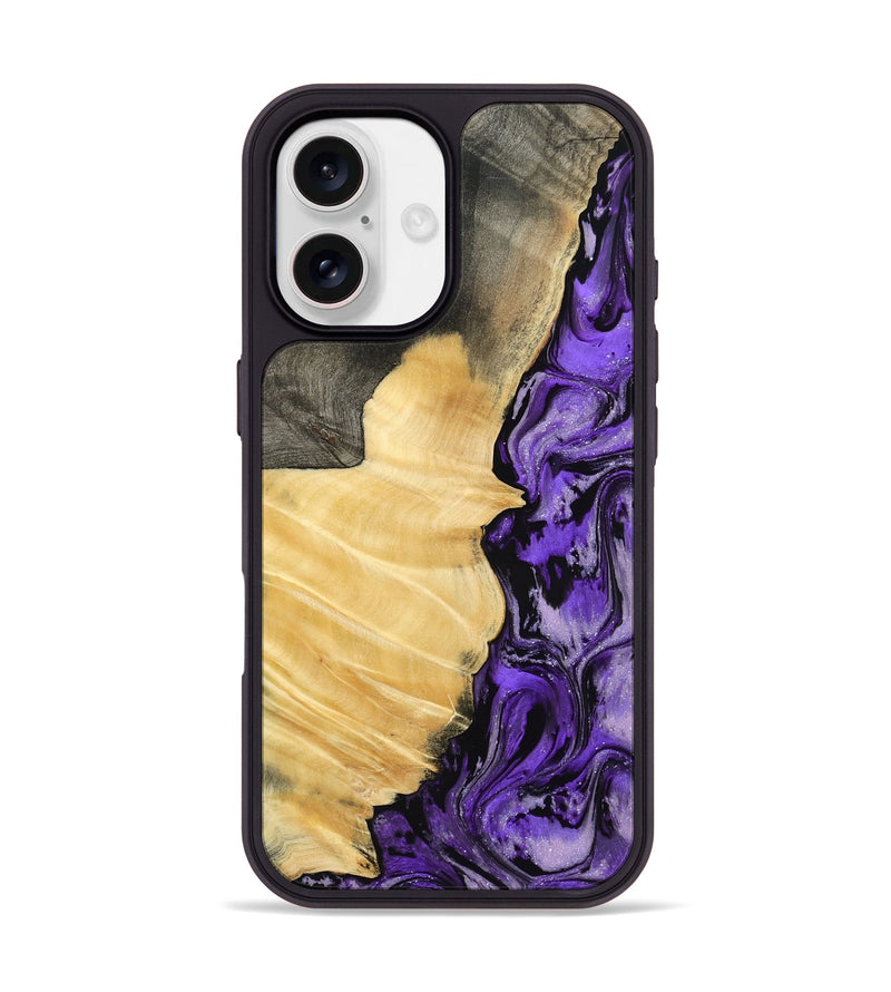 iPhone 17 Wood Phone Case - Rosina (Purple, 795536)