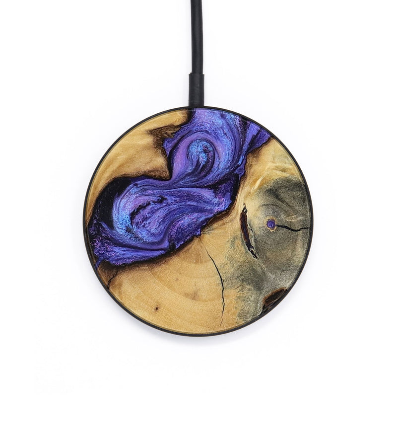 Circle Wood Wireless Charger - Mikalah (Purple, 795540)