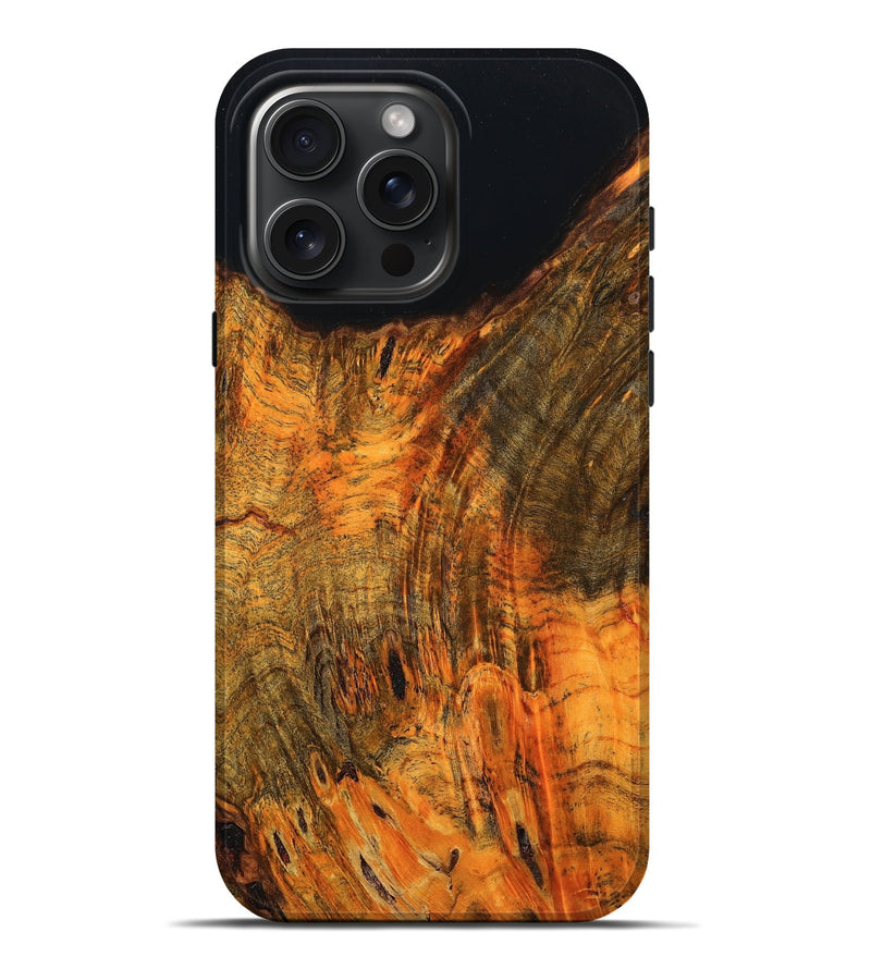 iPhone 16 Pro Max Wood Live Edge Phone Case - Arely (Double Dyed, 795589)