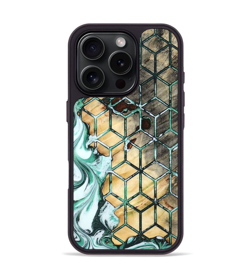 iPhone 16 Pro Wood Phone Case - Aleta (Pattern, 795729)
